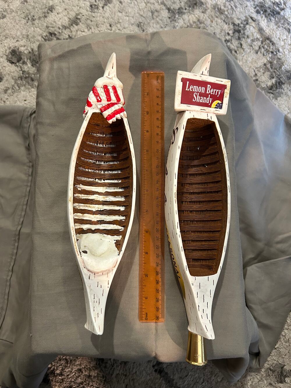 Leinenkugel's Snowdrift Vanilla Porter & Seasonal Canoe Tap Handle Lot